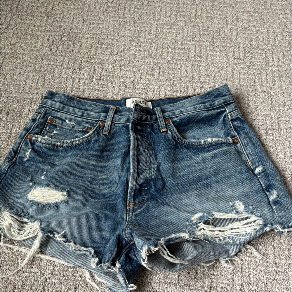 Agolde Distressed Jean Shorts